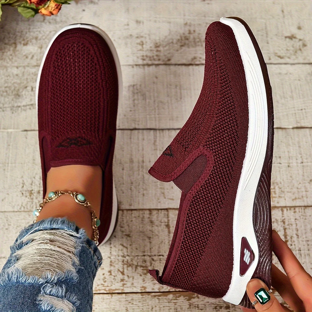 women's shoes, solid color soft women's single shoes, casual sneaker, Lightweight and comfortable shoes woman