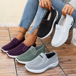 Women's shoes, casual shoes for ladies, with breathable mesh, not tiring to the feet, light and comfortable casual shoes