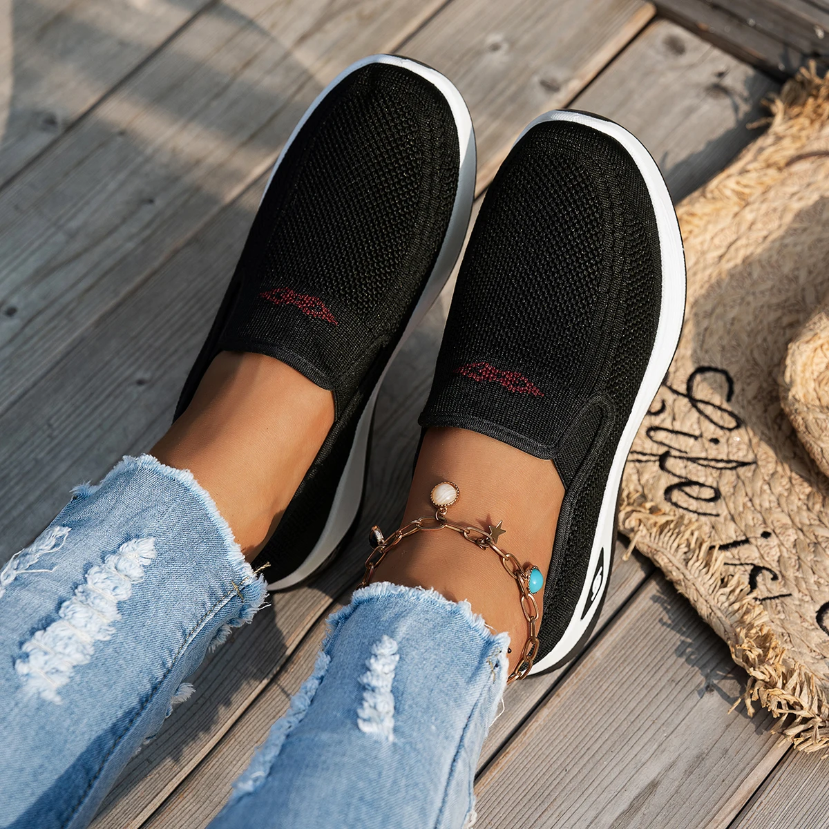 women's shoes, solid color soft women's single shoes, casual sneaker, Lightweight and comfortable shoes woman - Image 2