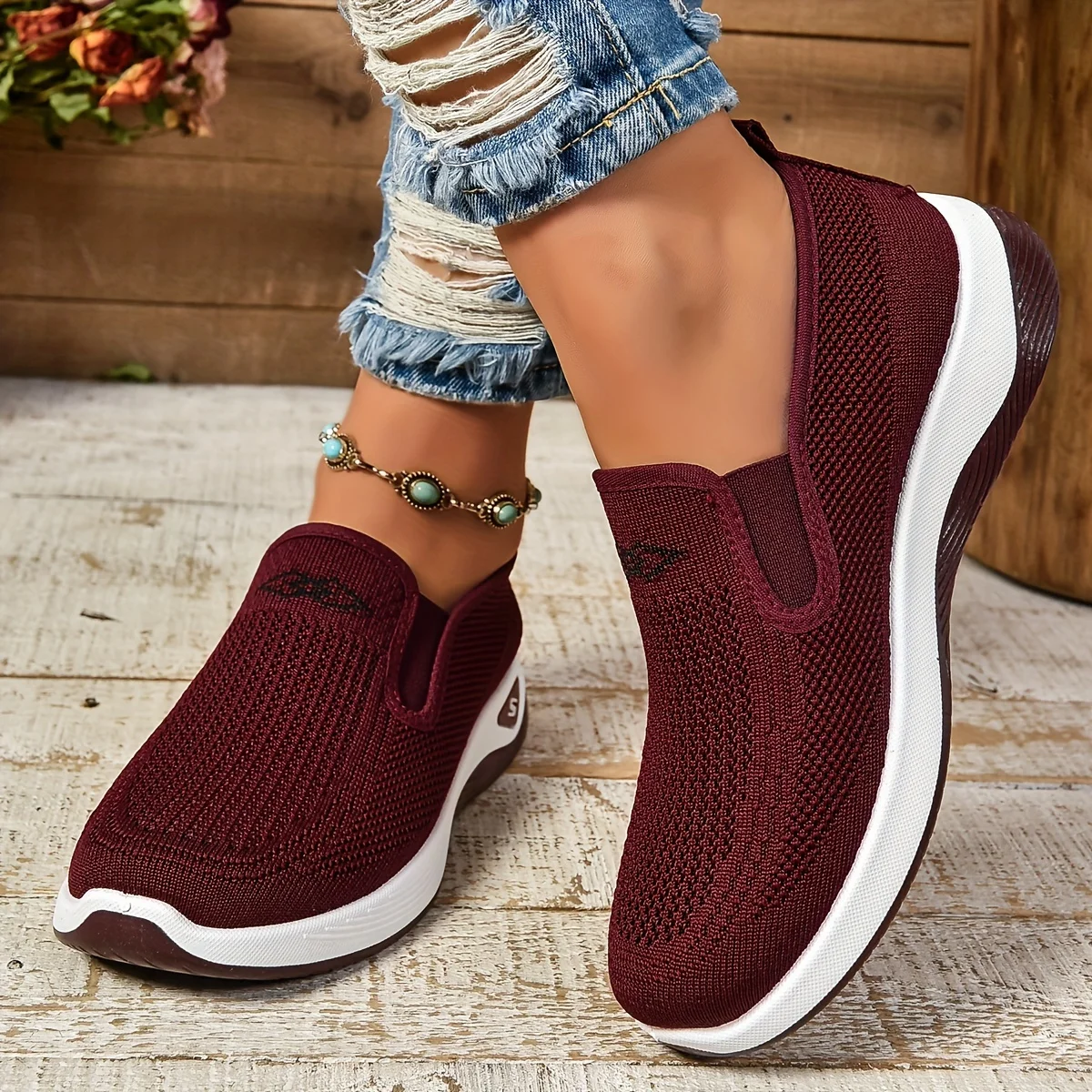 women's shoes, solid color soft women's single shoes, casual sneaker, Lightweight and comfortable shoes woman - Image 4