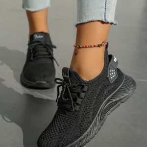 Women's shoes, casual shoes for ladies, breathable and comfortable mesh, soft-soled casual sports shoes