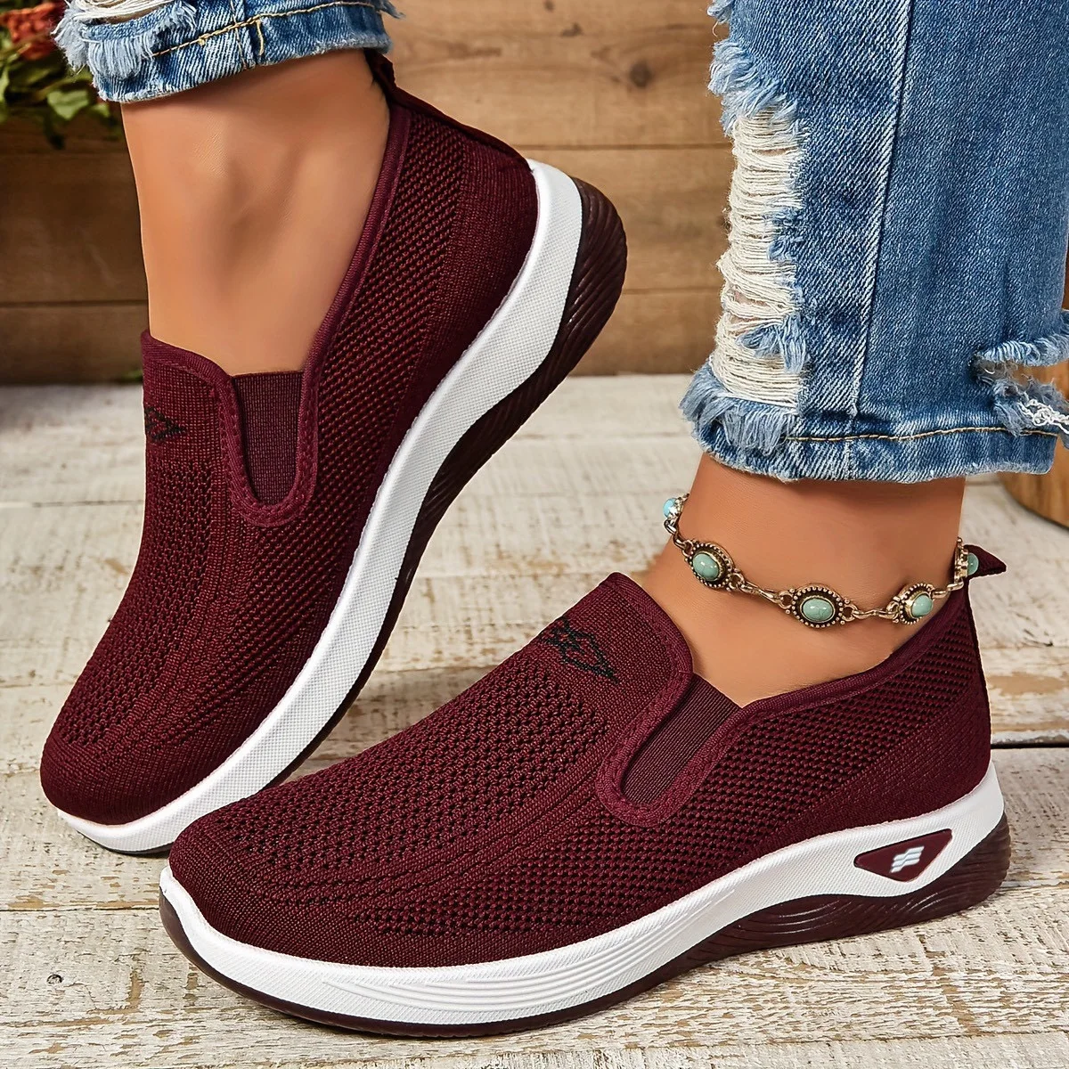 women's shoes, solid color soft women's single shoes, casual sneaker, Lightweight and comfortable shoes woman - Image 5